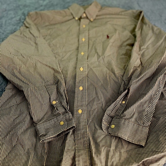 Ralph Lauren Other - Ralph Lauren Golf Men’s Black white button down size Large